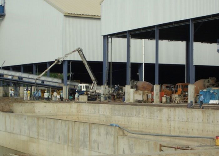 Concrete pouring at MCFPP, Misamis Oriental