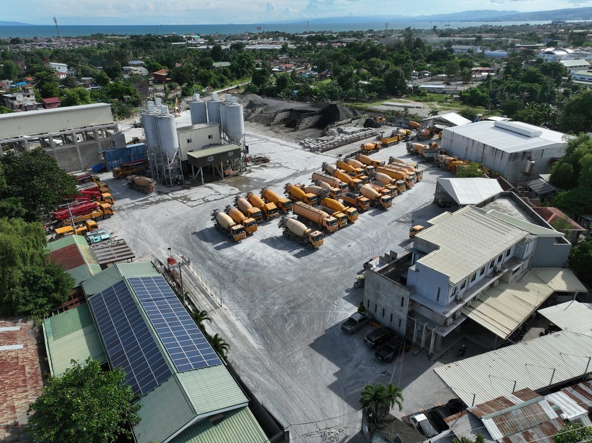 Aerial view of Geo-Transport's Talisay plant and facilities, Cebu